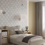 سرير سلام مخمل بيج – تصميم يجمع الهدوء والفخامة - سمبل هوم