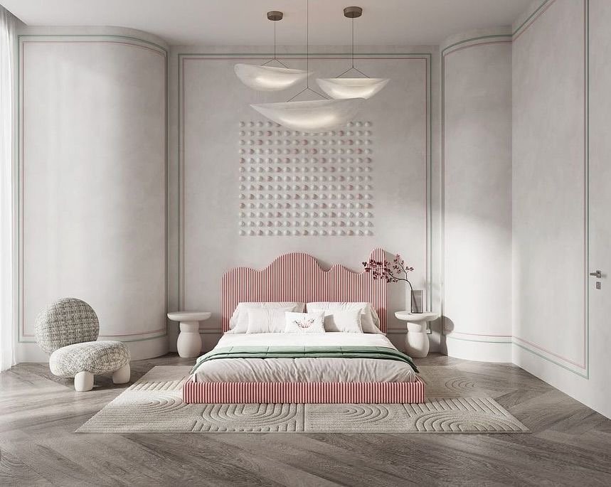 IMG_2994 سرير مطمئنة مخمل زهري - الصورة 1