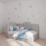 Hope Bed, Gray Velvet - Image 3
