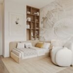 سرير سمو مخمل بيج – فخامة المخمل وراحة نوم مثالية | أفضل سعر