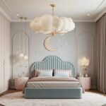 سرير نارا مخمل أخضر