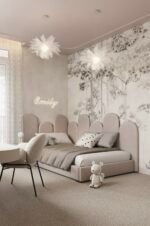 ⁦سرير تيما مخمل بيج⁩ - الصورة ⁦3⁩