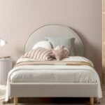 سرير بشرى كتان بيج