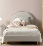 سرير بشرى كتان بيج - الصورة 3