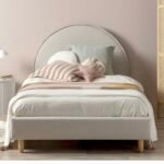 سرير وسن كتان بيج