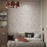 سرير منام مخمل رمادي