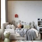 سرير مأوى مخمل بيج