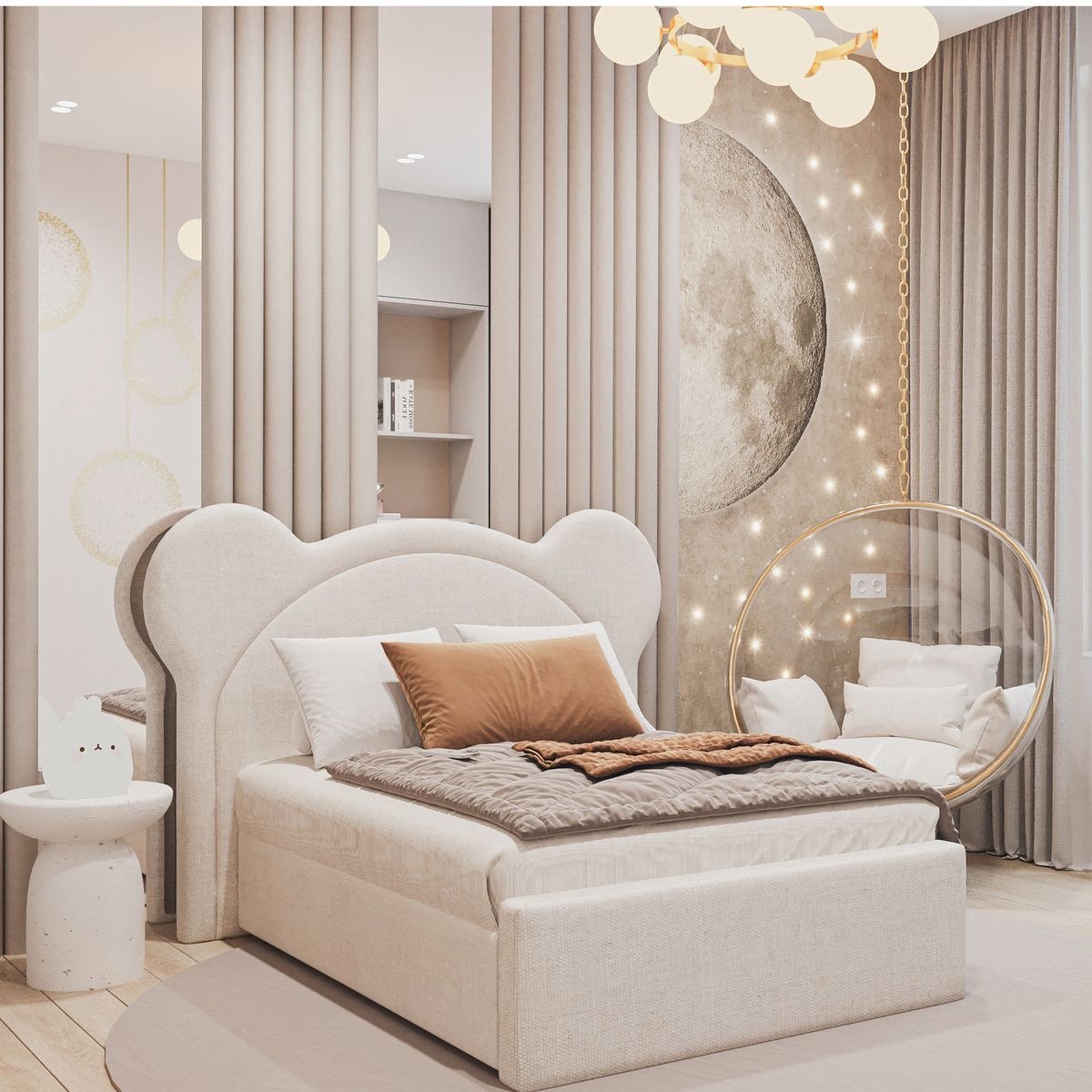 IMG_3137 سرير هانئة كتان بيج - الصورة 1