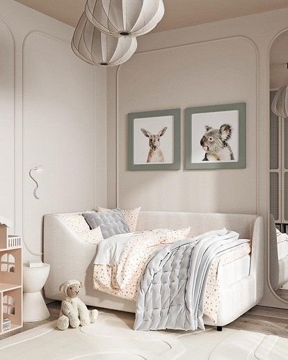 IMG_3145 سرير مقر كتان بيج - الصورة 1