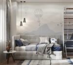 سرير همود مخمل رمادي - الصورة 3