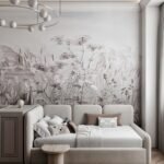 سرير مأوى مخمل بيج