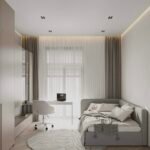 سرير بسط مخمل رمادي