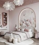Gorgeous Beige Velvet Bed - Image 3