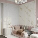 سرير سنا مخمل بيج – فخامة وأناقة لغرفة النوم - سمبل هوم