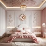 ⁦سرير أناقة مخمل بيج⁩ - الصورة ⁦3⁩