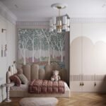 ⁦سرير نضرة مخمل بيج⁩ - الصورة ⁦3⁩