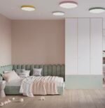 Warm Green Linen Bed