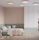 Warm Green Linen Bed - Image 3