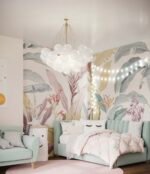 Green Velvet Glow Bed