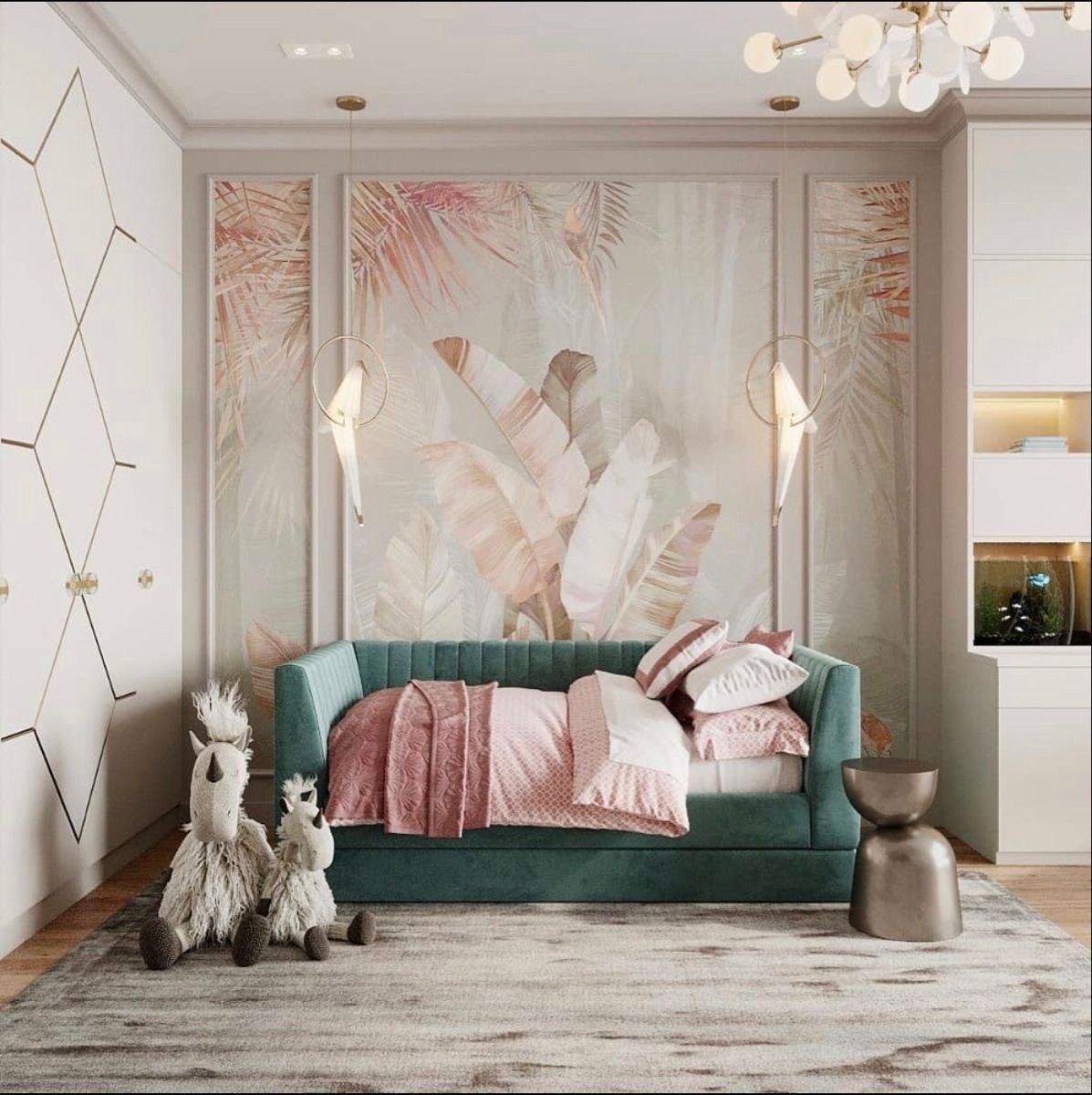 IMG_3279 سرير طيف كتان أخضر - الصورة 1