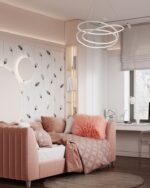 سرير ود مخمل زهري