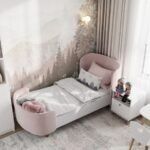 Velvet Throw Pillowcase With Beige Lining