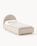 سرير وداد كتان بيج