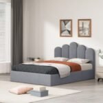 Dara'S Bed, Gray Velvet - Image 3