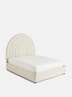 سرير هيّا مخمل بيج