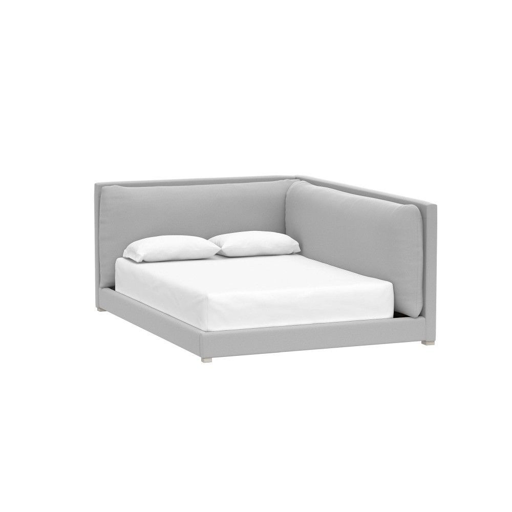 IMG_3450 سرير صبا مخمل رمادي - الصورة 1