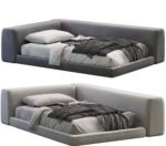 سرير سدن كتان متعدد الألوان | تصميم جريء يغير شكل غرفة نومك