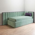 سرير سولا مخمل متعدد الألوان - الصورة 4