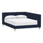 ⁦سرير إرما مخمل كحلي⁩ - الصورة ⁦3⁩