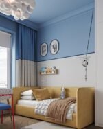 ⁦سرير أيفا كتان أصفر⁩ - الصورة ⁦3⁩