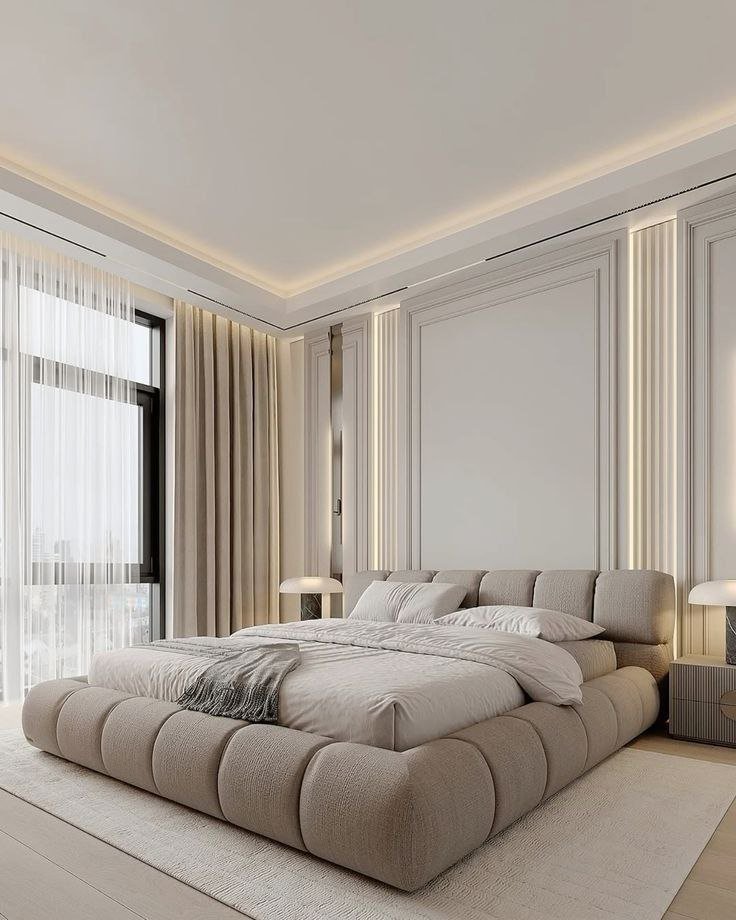 IMG_3680 سرير لمى كتان بيج - الصورة 1