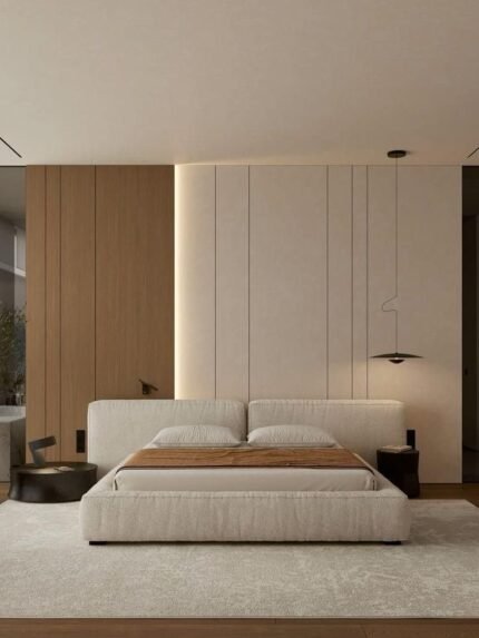 سرير خشب - سرير كبير - الآسرة - سرير نفرين - سيمبل هوم