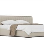 سرير زهوى كتان بيج