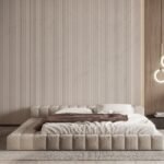 سرير لونا مخمل متعدد الألوان