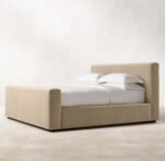 سرير تسلن مخمل بيج - الصورة 3