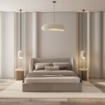 سرير جنتل مخمل بيج