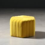 بوف سنا مخمل أصفر - الصورة 2
