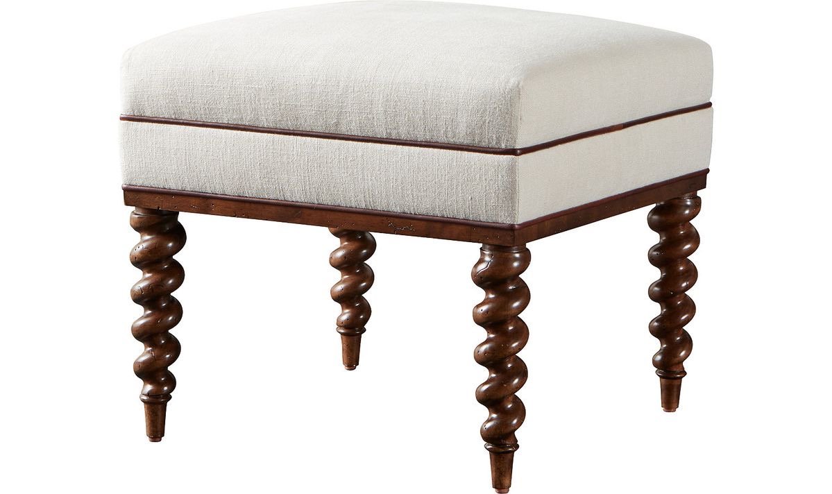 IMG_4404 Beige Linen Serra Pouf - Image 1