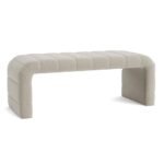 Angel Velvet Beige Pouf
