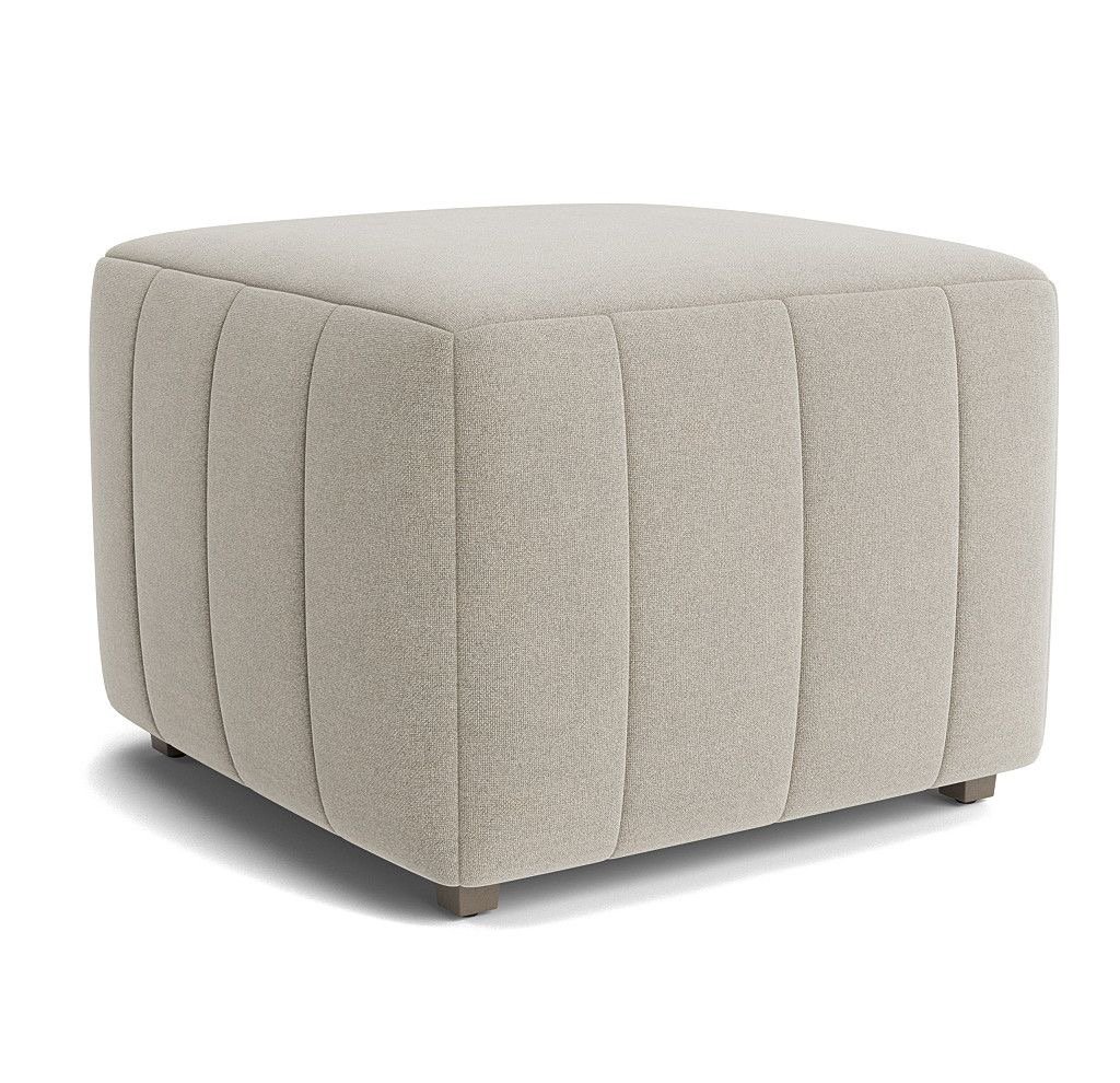 IMG_4572 Glen Beige Velvet Pouf - Image 1
