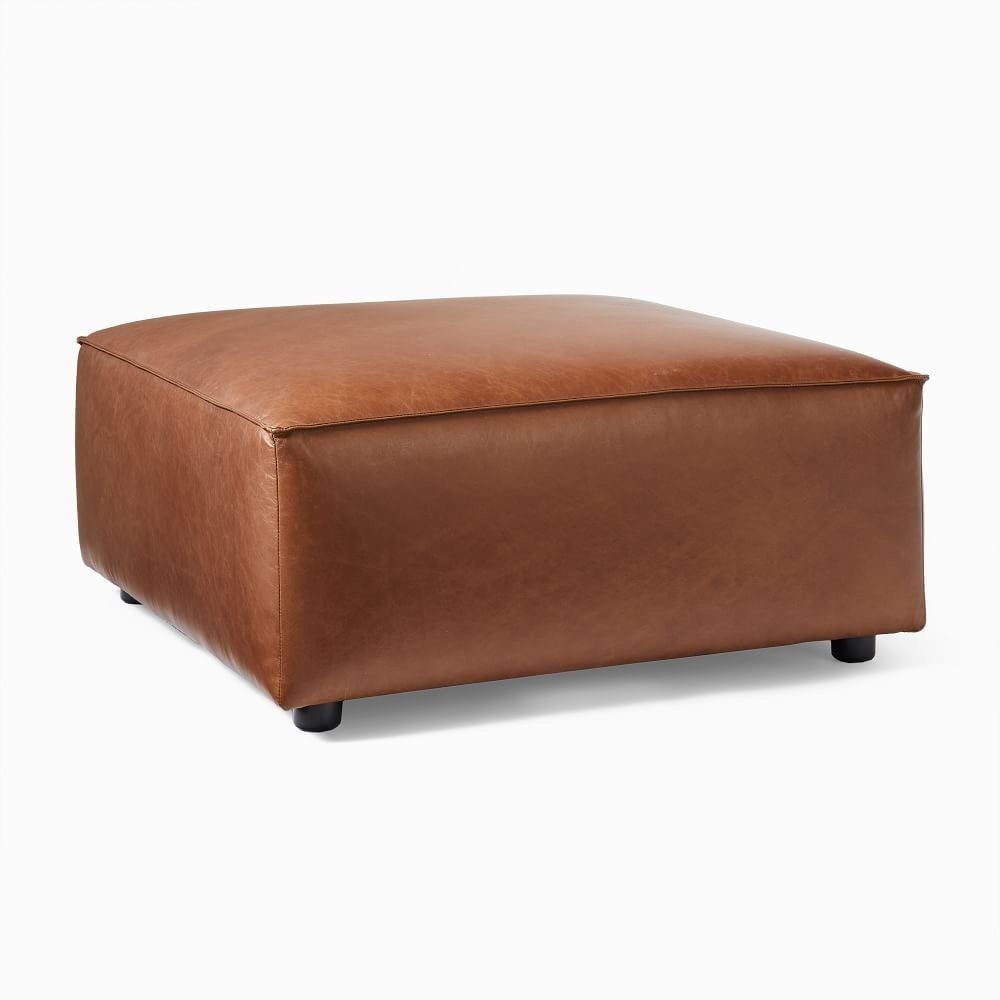 IMG_4626 Brown Leather Saturday Puff - Image 1