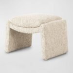 Boston Bouclé Beige Pouf