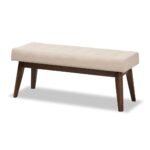 Edinburgh Beige Linen Puff - Image 2