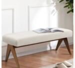 Bristol Velvet Beige Pouf