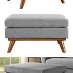 Aiden Linen Grey Pouf