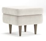 Beige Linen Puff